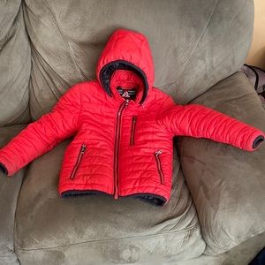 Kids aspire puffer jacket coat red boys girls outdoor winter